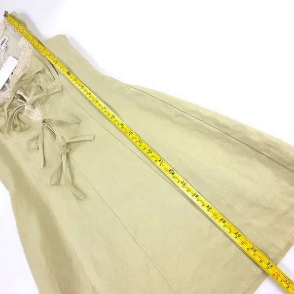 NWT Reformation Reia Linen Dress Dried Herbs Green 90s Soft Girl Lolita  Coquette - www.threedaughtersproperties.com